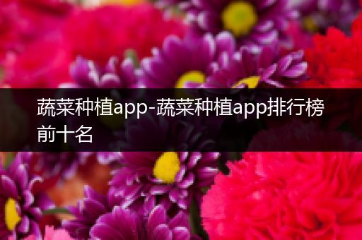 蔬菜种植app-蔬菜种植app排行榜前十名